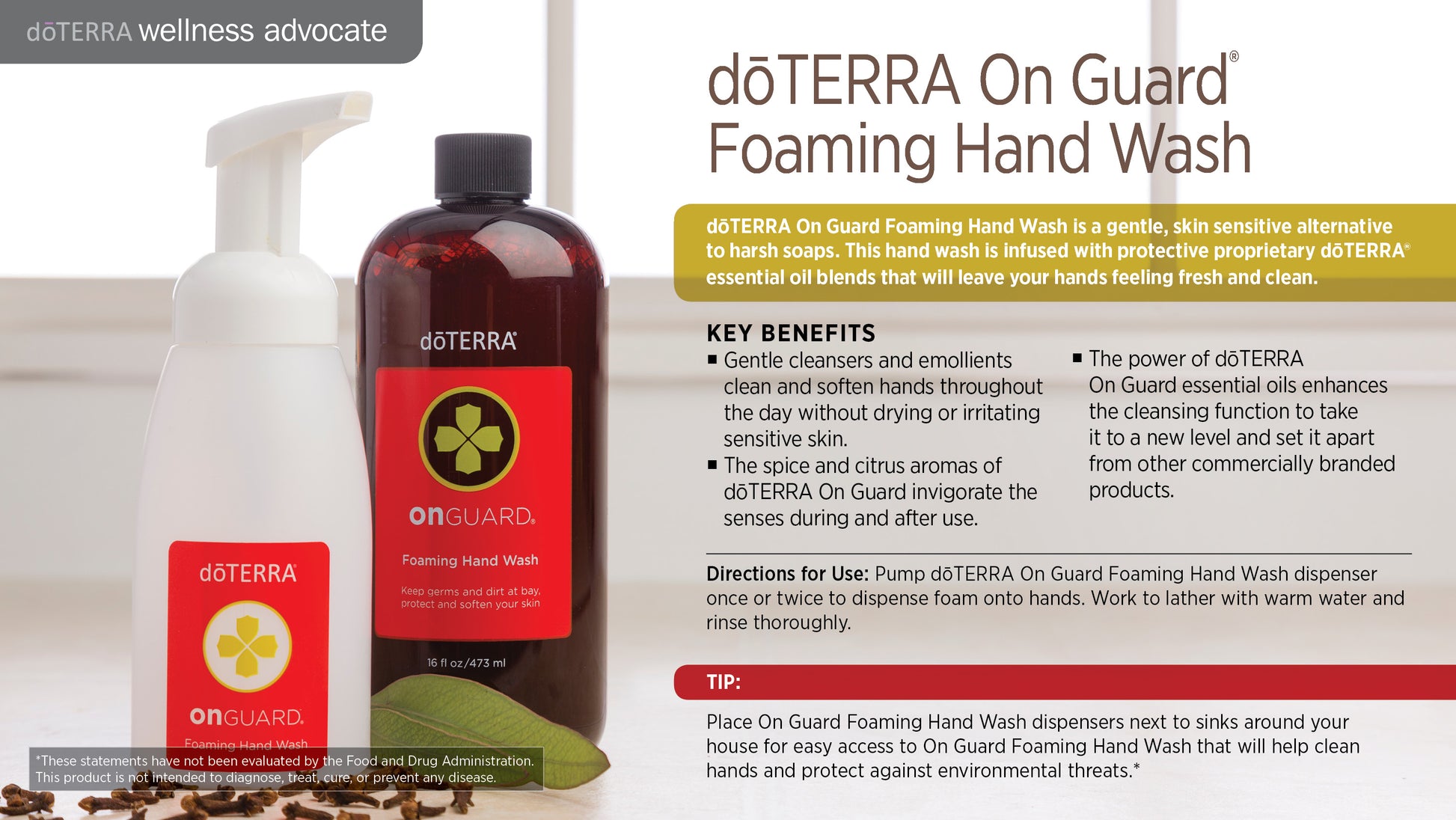 doTERRA On Guard schäumende Handseife Beschreibung